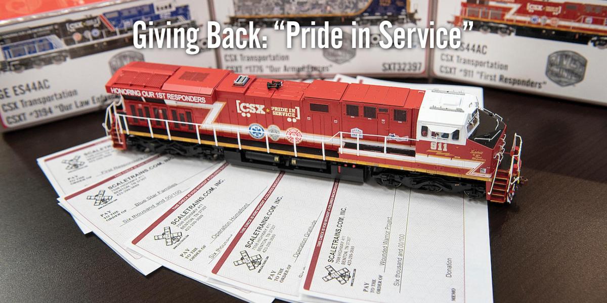 ScaleTrains.com Donates to CSX “Pride in Service” Signature Charity Partners