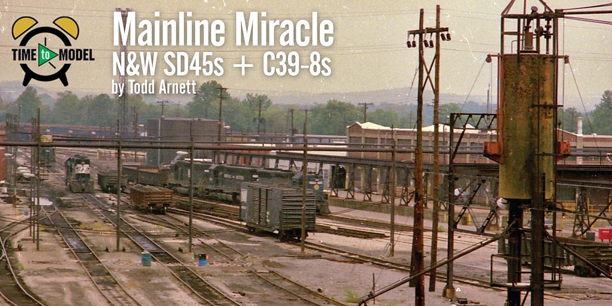 Mainline Miracle: Pevler Blue N&W SD45s + C39-8s