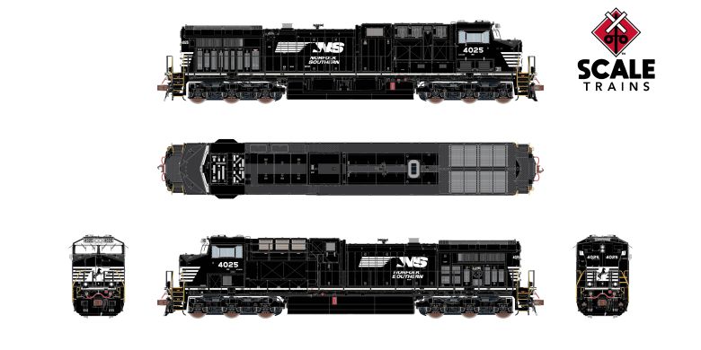 Rivet Counter HO Scale GE AC44C6M Norfolk Southern Horsehead