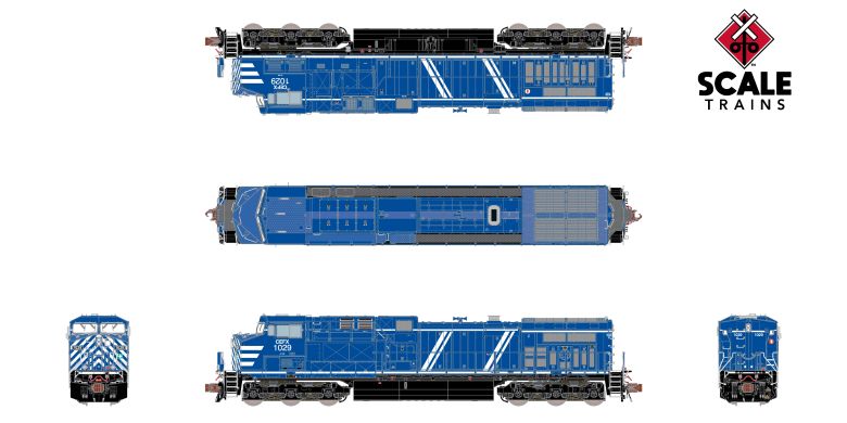 Rivet Counter N Scale GE AC4400CW, CEFX/Bluebird