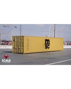Operator HO Scale CIMC 40’ Modern Angled Container, MSC