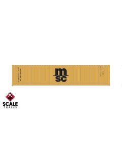 Operator HO Scale 40’ Modern Angled Container, MSC