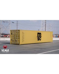 Operator HO Scale CIMC 40’ Modern Angled Container, MSC