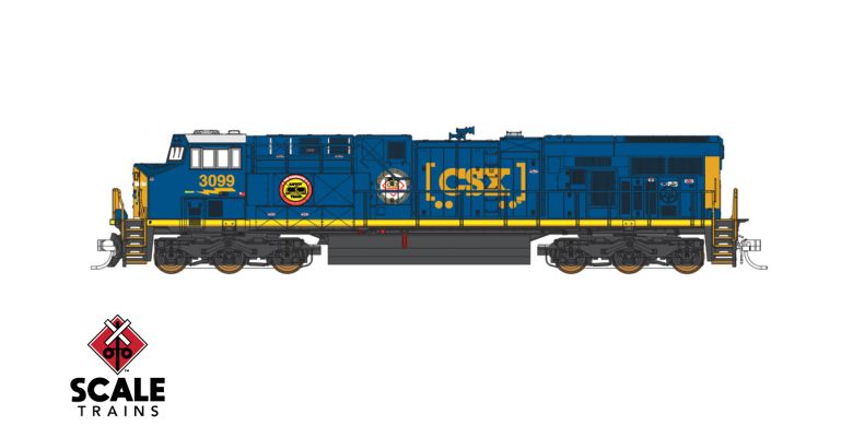 Fox Valley Models N Scale GE ES44AH CSX Safety Train Spirit of West Springfield