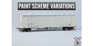 Rivet Counter HO Scale GATC 4566 Airslide Covered Hopper, GACX/ex-ATW/Buffer Service