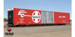 Rivet Counter HO Scale Thrall 86' High-Cube Double-Plug-Door Boxcar, Santa Fe/ATSF