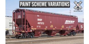 Rivet Counter HO Scale Gunderson 5188 Covered Hopper, BNSF