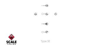 Rivet Counter HO Scale Metal Type SE Double-Shelf Coupler 