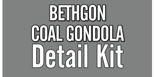 Operator HO Scale Bethgon Coal Gondola Detail Kit