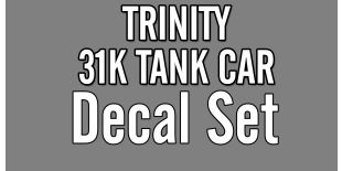 Operator HO Scale Trinity 31K Crude Oil Tank Car Decal