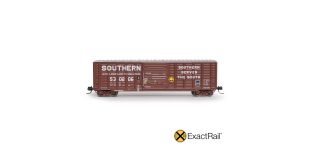 ExactRail N Scale Pullman-Standard 5277 Waffle Boxcar, Southern/1977 As Delivered