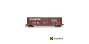 ExactRail N Scale Pullman-Standard 5277 Waffle Boxcar, Southern/1974 As Delivered