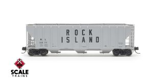 ExactRail N Scale Pullman-Standard 4427 Covered Hopper, Rock Island/1965 As Delivered/Billboard