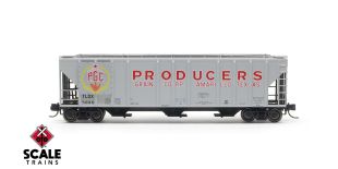 ExactRail N Scale Pullman-Standard 4427 Covered Hopper, TLDX/Producers/1966 As Delivered