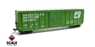 ExactRail Platinum HO Scale Pullman-Standard 5344 Boxcar, Greenville & Northern