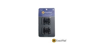 ExactRail HO Scale Truck With Semi-Scale .088" Tread Metal Wheels