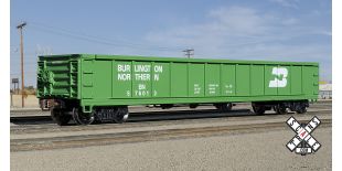 Kit Classics HO Scale CB&Q Havelock Shops 52’ 6” Gondola, Burlington Northern/BN