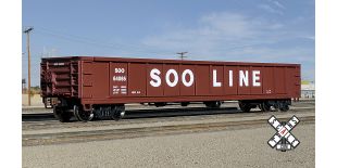 Kit Classics HO Scale CB&Q Havelock Shops 52’ 6” Gondola, Soo Line/Soo