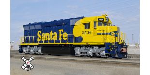 Rivet Counter HO Scale EMD SD45, Santa Fe/Yellow Bonnet by ScaleTrains.com