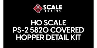 Operator HO Scale PS-2 5820 Covered Hopper Detail Kit