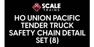 HO Union Pacific Tender Truck Safety Chain Detail Set (8)