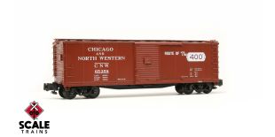 S-Helper S Scale USRA 40’ Rebuilt Steel Boxcar, Chicago & NorthWestern/Route of the 400