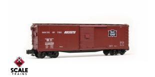 S-Helper S Scale USRA 40’ Rebuilt Steel Boxcar, Rock Island/Route of the Rockets