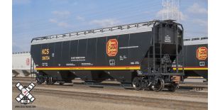 Rivet Counter HO Scale Gunderson 5188 Covered Hopper, Kansas City Southern/Belle