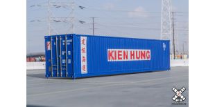 Operator HO Scale 40’ Square Corrugation Container, Kien Hung (R1)