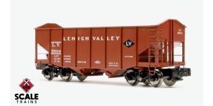 S-Helper S Scale 2-Bay Peaked End Fishbelly Open Hopper, Lehigh Valley			  