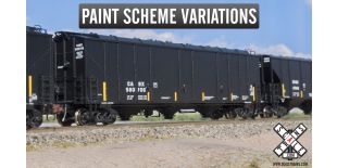 Rivet Counter N Scale Thrall 5750cf Carbon Black Covered Hopper by ScaleTrains.com