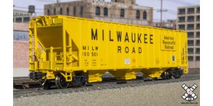 Rivet Counter N Scale PS-4785 Covered Hopper, Milwaukee Road (R2) by ScaleTrains.com