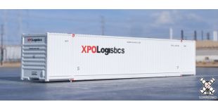 Operator N Scale CIMC 53’ Corrugated Dry Container, XPO Logistics by ScaleTrains.com