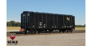 Rivet Counter N Scale 5750 Carbon Black Covered Hopper, Columbian Chemicals/CCX (R2) by ScaleTrains.com
