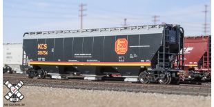 Rivet Counter N Scale Gunderson 5188 Covered Hopper, Kansas City Southern/Belle