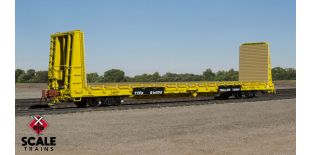 Rivet Counter N Scale BSC F68AH Bulkhead Flatcar,Trailer Train/TT Logo/Yellow/TTPX