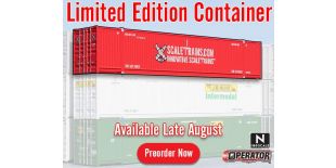 Operator N Scale CIMC 53’ Corrugated Dry Container, ScaleTrains.com