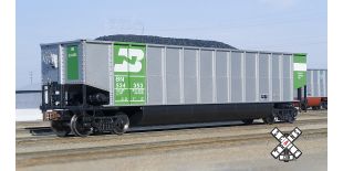 Operator HO Scale Bethgon Coal Gondola, Burlington Northern