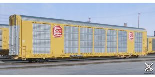 Operator HO Scale Gunderson Multi-Max Autorack, Kansas City Southern/Yellow/TTGX (R1) by ScaleTrains.com