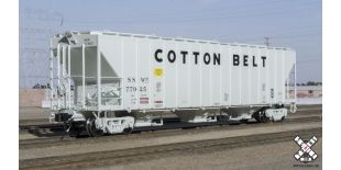 Rivet Counter HO Scale Pullman-Standard PS-2CD 4785cf Covered Hopper, Cotton Belt/SSW (R3) by ScaleTrains.com