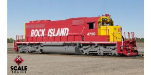 Rivet Counter HO Scale EMD SD40-2, Rock Island/Red & Yellow