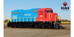 Museum Quality HO Scale EMD SDL39, Fepasa/New Blue & Red