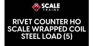 Rivet Counter HO Scale Wrapped Coil Steel Load (5) by ScaleTrains.com