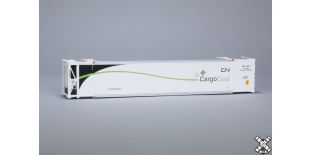Operator HO Scale CIMC 53’ Reefer Container, Canadian National/Green Wave
