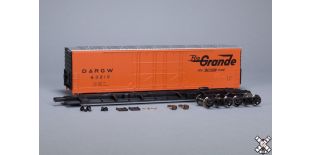 HO Evans (USRE) 5100 RBL 8’ Double-Plug-Door Boxcar, Rio Grande DRGW #63210 by ScaleTrains.com