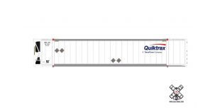 Operator N Scale CIMC 53’ Reefer Container, Quicktrax/Blue & Red Logo by ScaleTrains.com