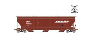 Operator HO Scale Gunderson 5188cf Covered Hopper, BNSF (R3) by ScaleTrains.com