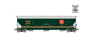 Operator HO Scale Gunderson 5188cf Covered Hopper, Kansas City Southern/Belle (R3) by ScaleTrains.com