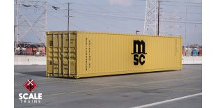 Operator HO Scale CIMC 40’ Modern Angled Container, MSC