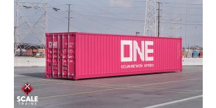 Operator HO Scale CIMC 40’ Modern Angled Container, ONE